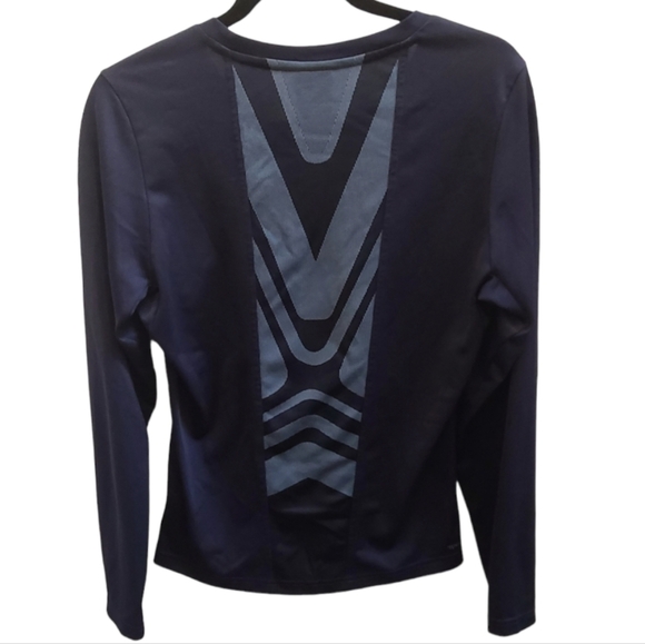 Adidas Enhanced Motion Long Sleeved Climalite Tee in Black and White - Size M - Picture 8 of 14